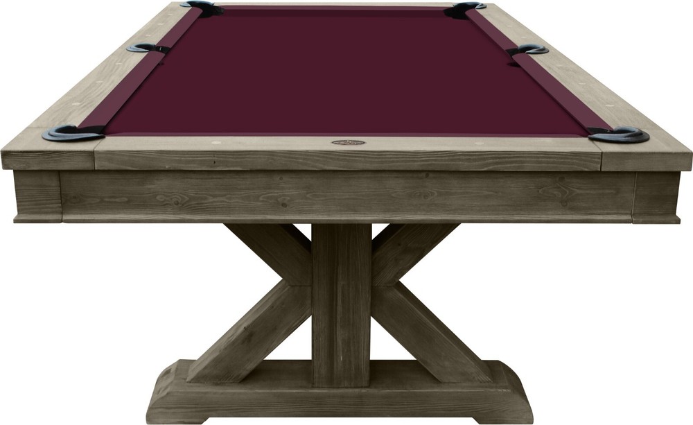 Playcraft Brazos River 8' Slate Pool Table, Weathered Gray