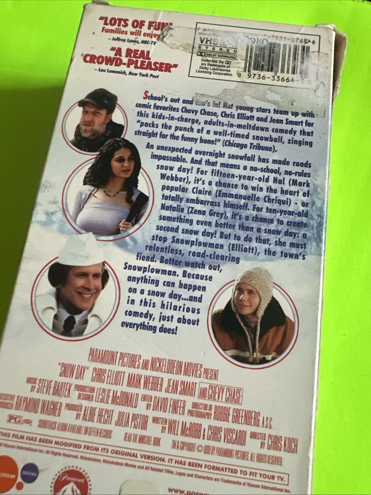 Snow Day (VHS, 2000)