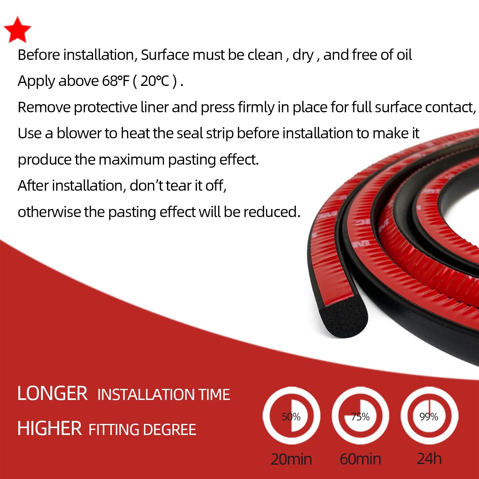 Solid Foam Rubber Weather Stripping Self-Adhesive D Shape EPDM Rubber Seal St