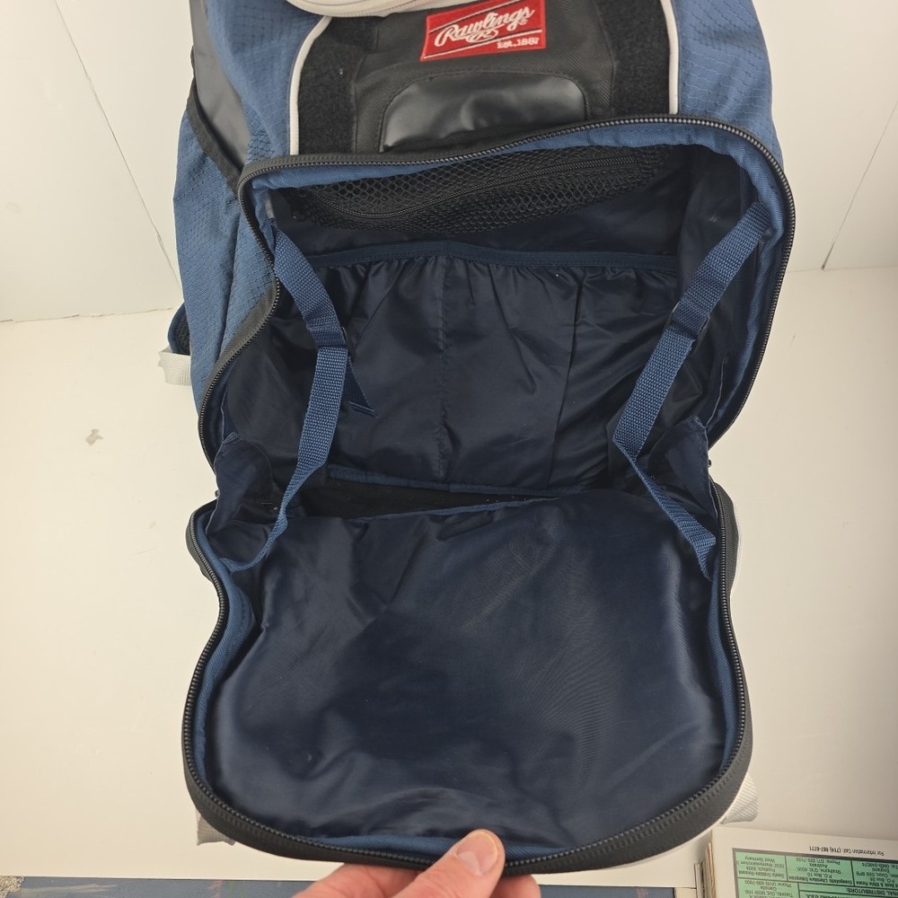 Rawlings Velo Baseball/Softball Backpack Navy Blue-Very Clean