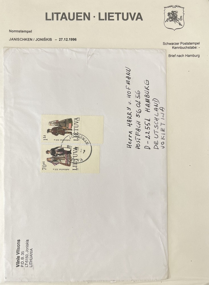 LITHUANIA 1990s/2009 Covers FDC x 19 Incl. Triangulars LA291