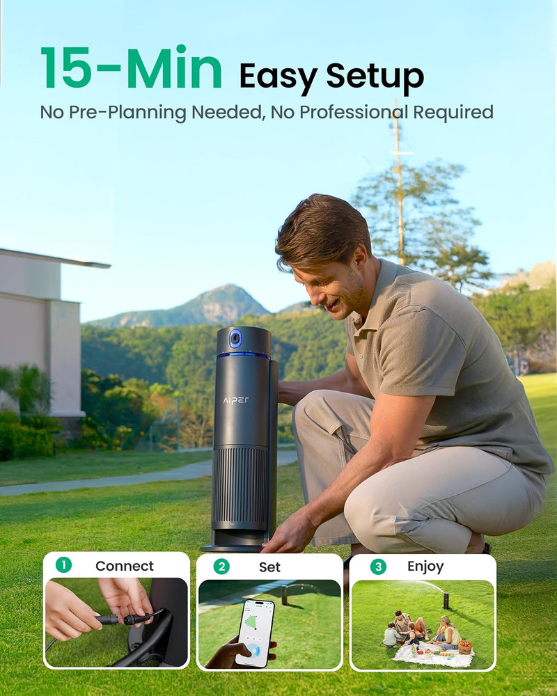Irrisense 2 Smart Irrigation System - App-Controlled Multi-Zone Sprinkler