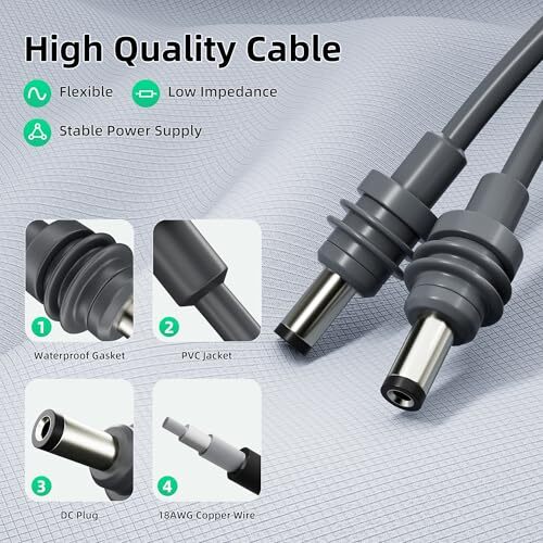 for Starlink Mini Cable/10M, Extension Replacement Power Cable for 32.8FT