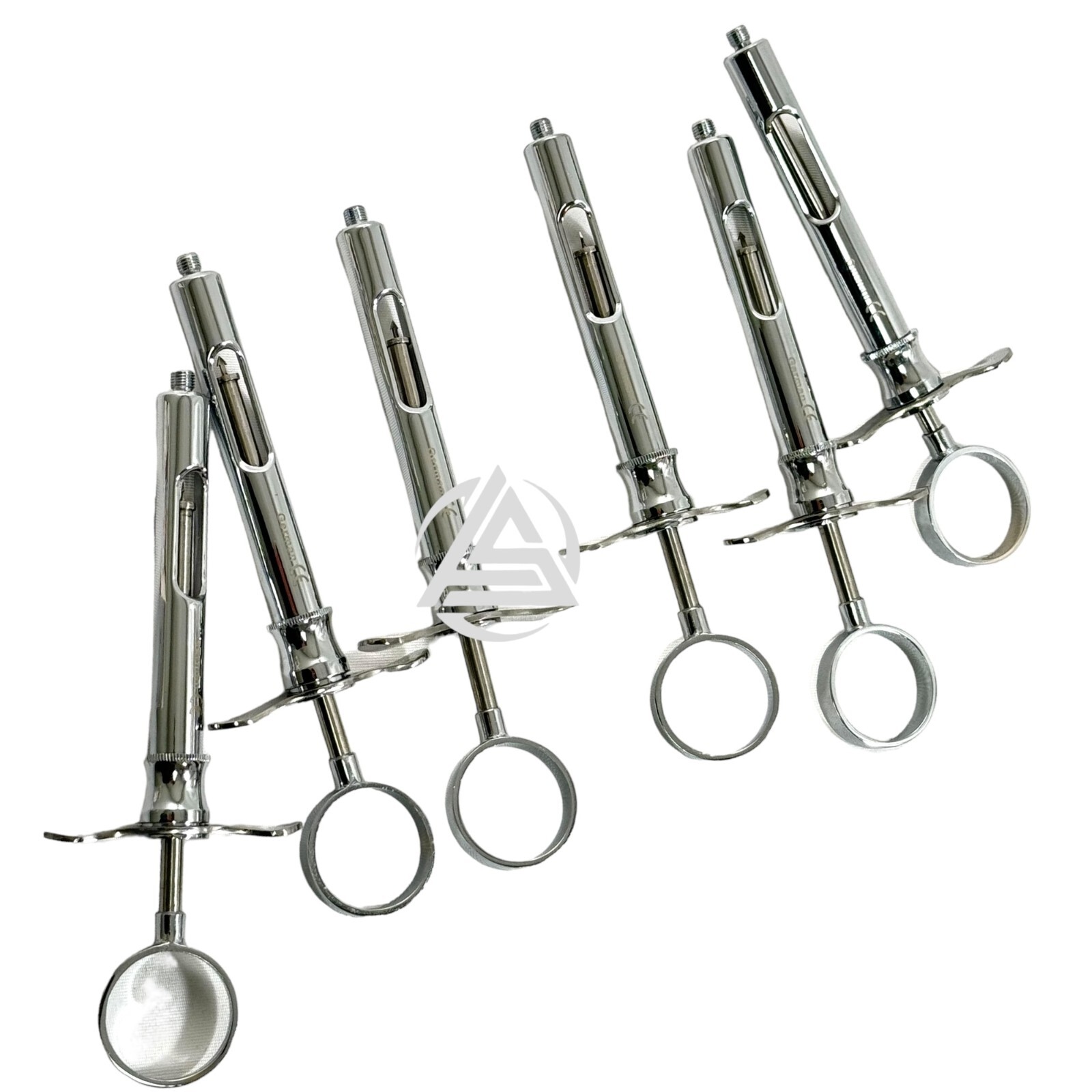 6 German Dental Anesthetic Syringe Self-Aspirating 1.8CC-Dental Instruments-A+
