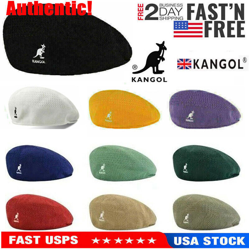 Kangol Breathable Beret Hat Summer Newsboy Woven Flat Caps Casual Men Women USA