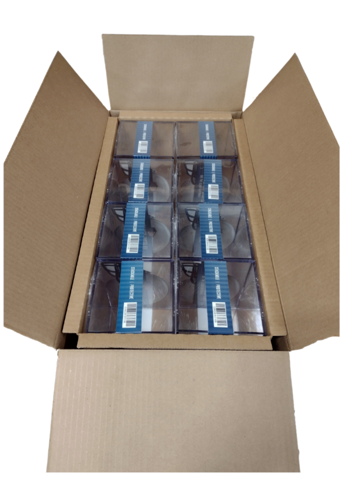 BallQube Mini Football Helmet Display Case Holder - Case of 8