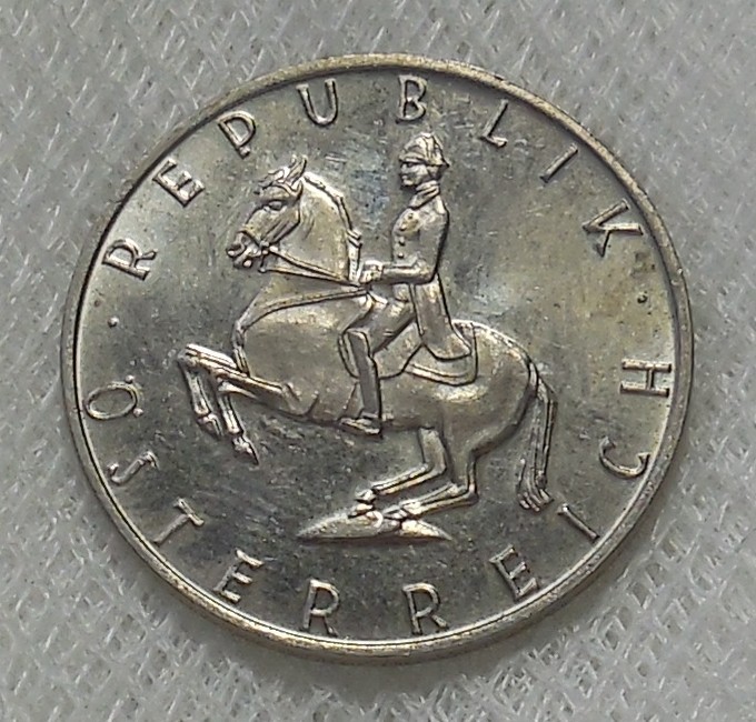 1969 AUSTRIA 5 SCHILLING COIN UNCIRCULATED