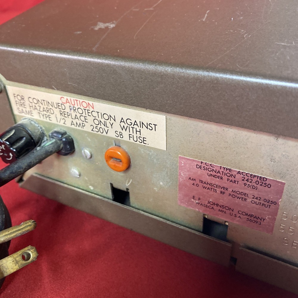 50th Anniversary Johnson Messenger 250 Solid State CB W/Microphone - Untested!