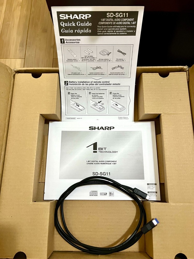 SHARP SD-SG11 Mini Component System CD/MD Player Tuner NM