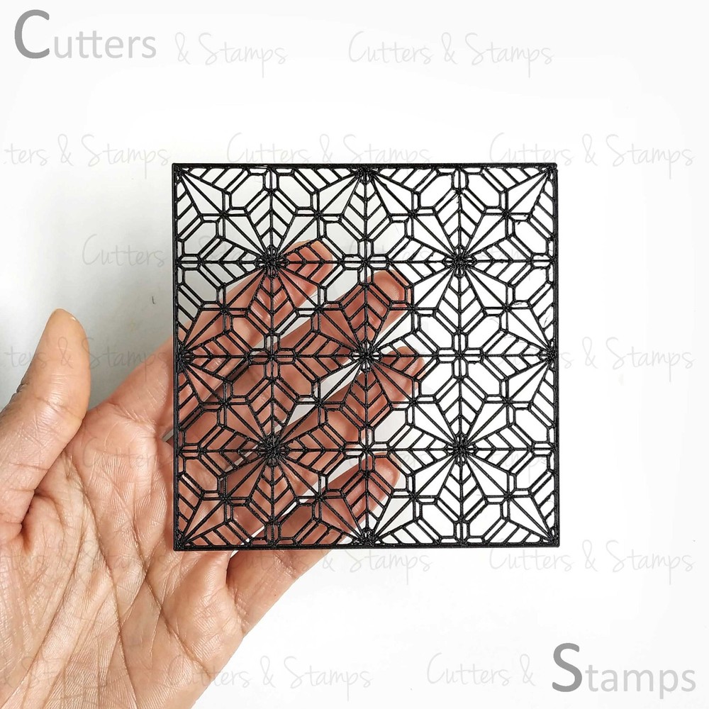 MOSAIC Clay Stencil | Texture stamp for clay | Clay Texture