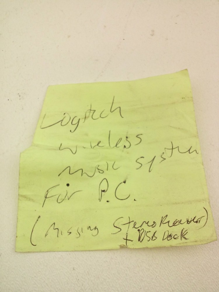 Logitech Wireless Music Sytem For PC (Missing Stereo Receiver and USB Deck)