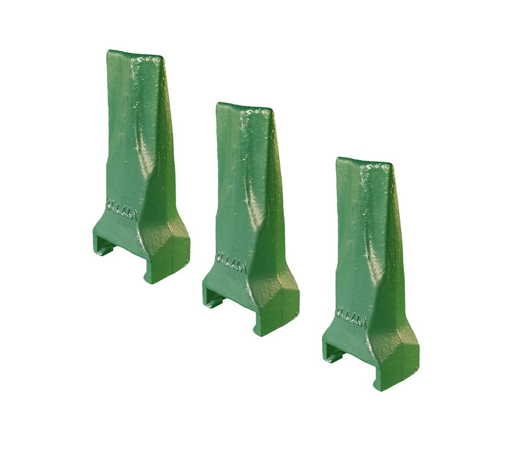 3 - Backhoe / Mini Ex Bucket Dirt Teeth - V17TYL