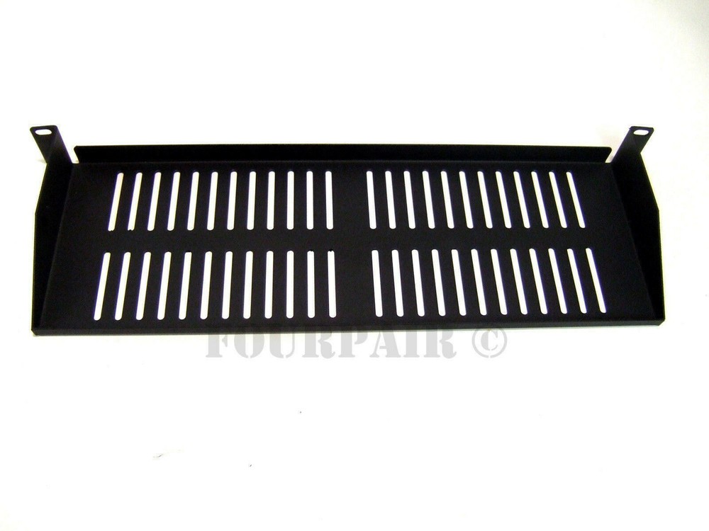 4 Pack - 1 Space Vented Cantilever Relay Rack Mount Server Shelf 19" 1U 8" Deep