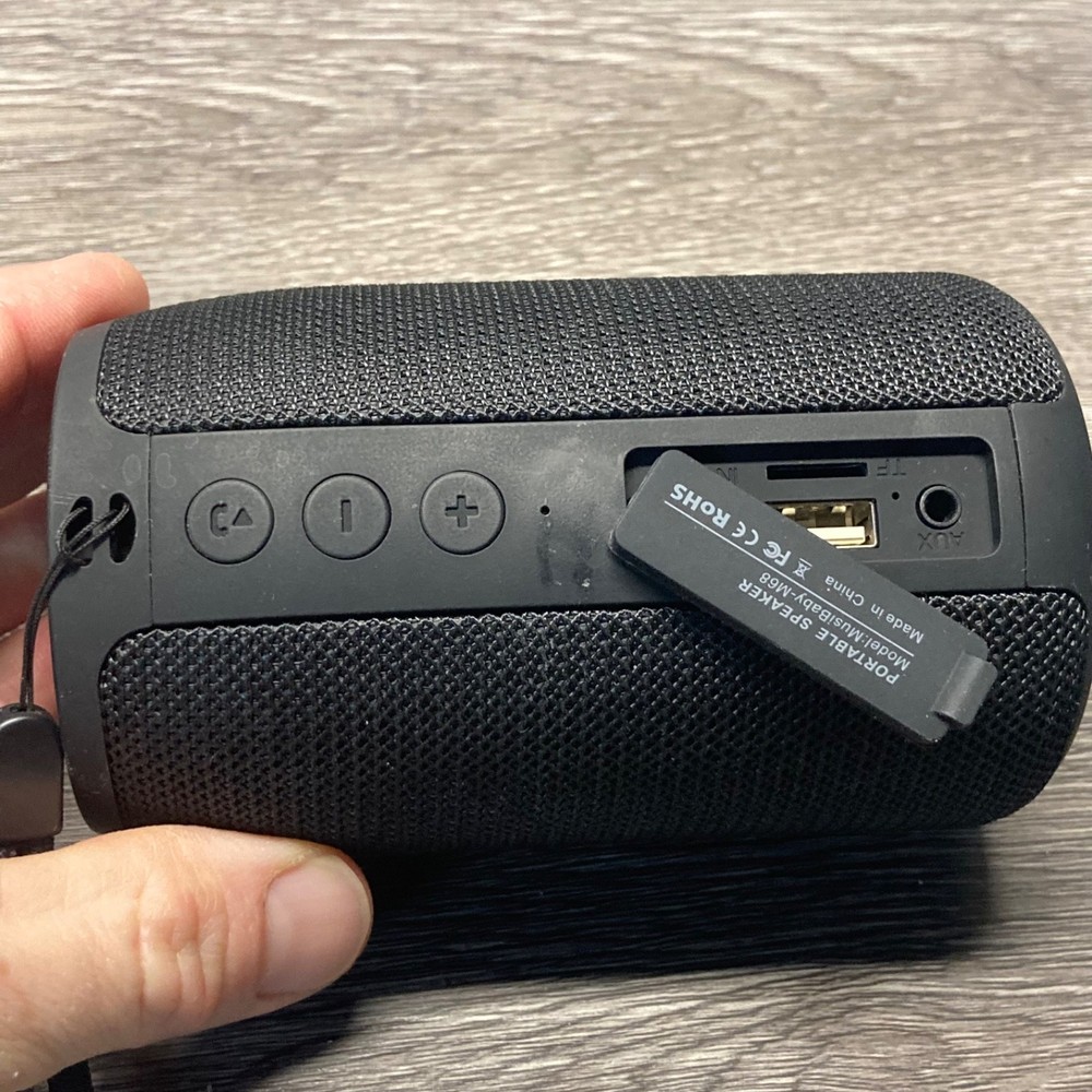 MusiBaby M68 Portable Bluetooth Speaker - Black