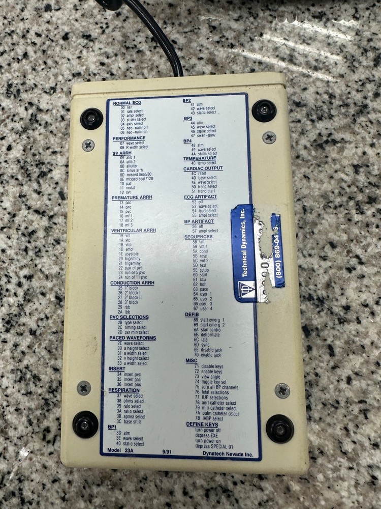 Dynatech DNI Nevada MedSim 23A Controller