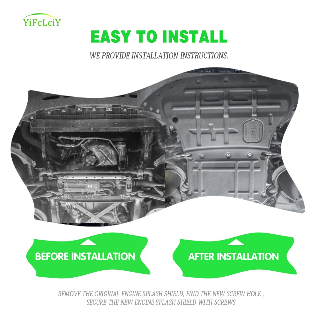 2Pcs For Audi Q5 2009-2017 Under Engine Splash Guards Front Engine Mud Flaps