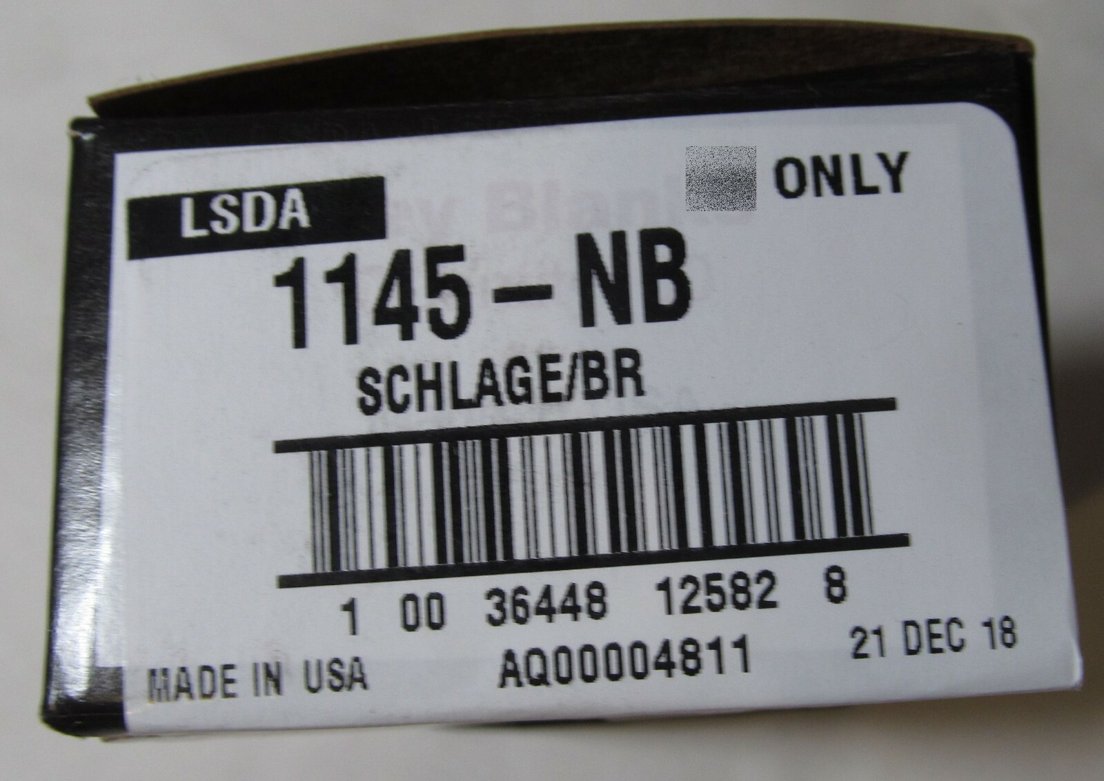 10x USA MADE LSDA 1145-NB SCHLAGE/BR 35 100C UNCUT BLANK KEYS DO NOT DUPLICATE