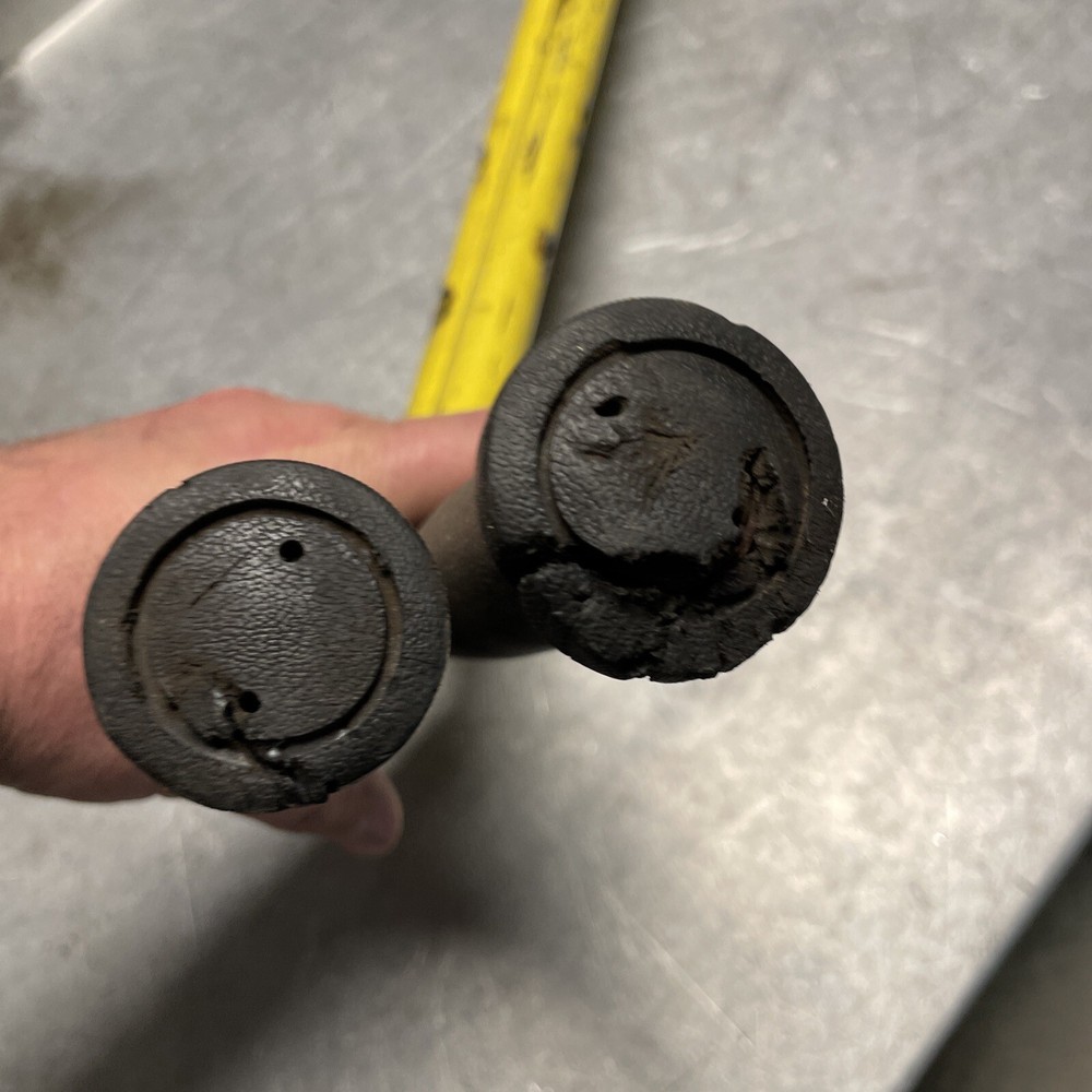 OEM GOOD USED JOHN DEERE E35 EDGER HANDLES ( PAIR)