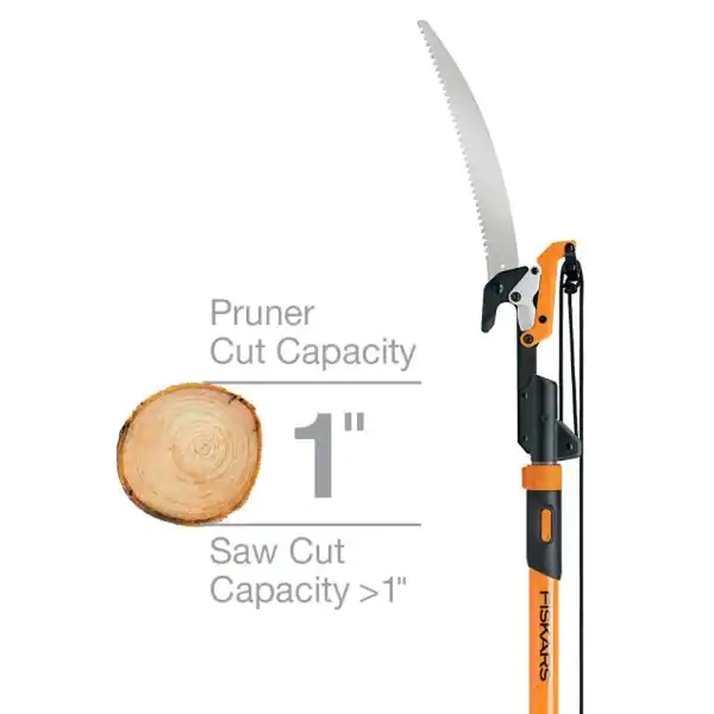 Tree Pruner Pole 14 ft. Saw Branch Limb Pruning Cutter Trimmer Extendable Shaft