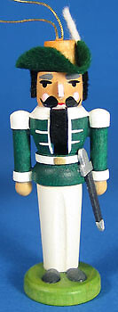 Nutcracker German Ornament Green