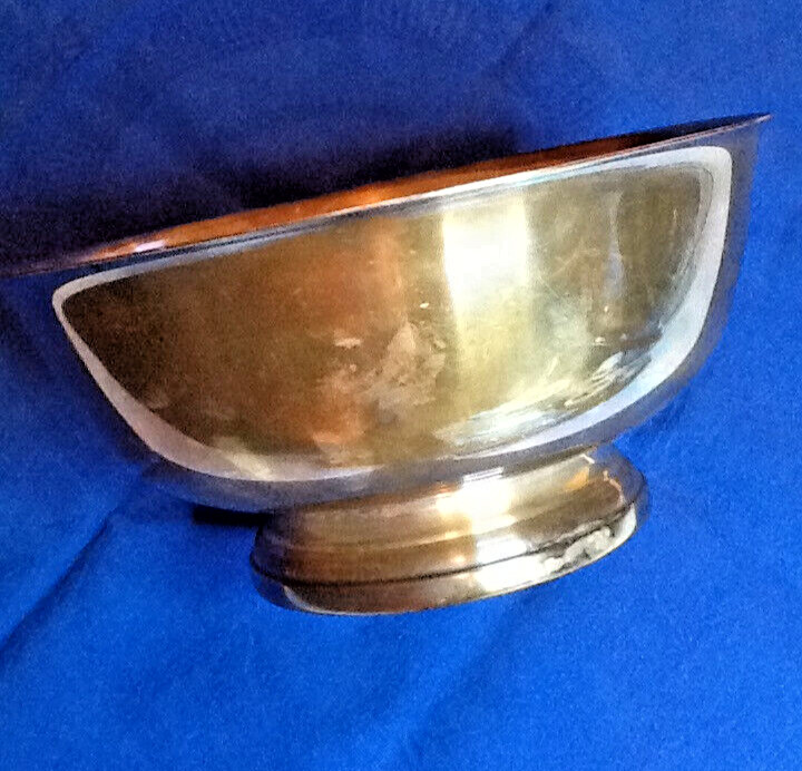 VINTAGE BAILEY BANKS AND BIDDLE 9 INCH BOWL SILVER PLATE 072124A