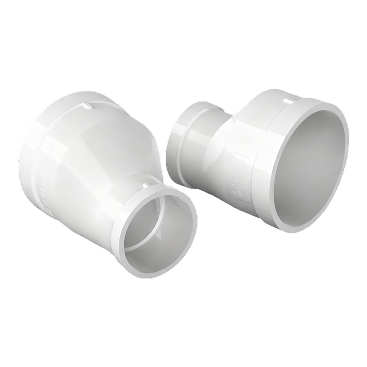 PVC Eccentric Reducer Connectors Adapter Metric Plumbing Fittings For Water Pipe