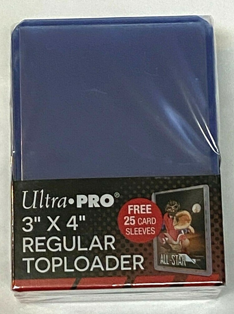 25 ULTRA PRO Toploaders Top Loader Standard sized 3 X 4 w/25 soft sleeves