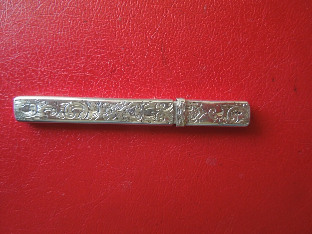 J6321 ANTIQUE DUTCH 833 SILVER Needle Case See Description