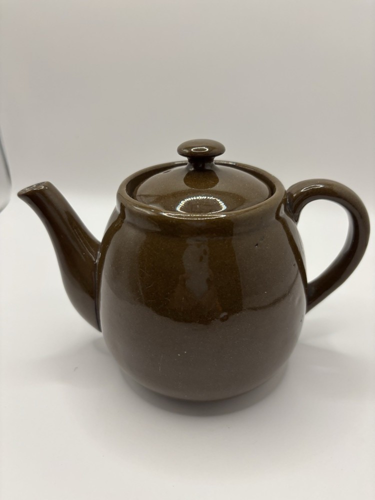 Brown Single Cup Teapot - Dark Brown Earthenware