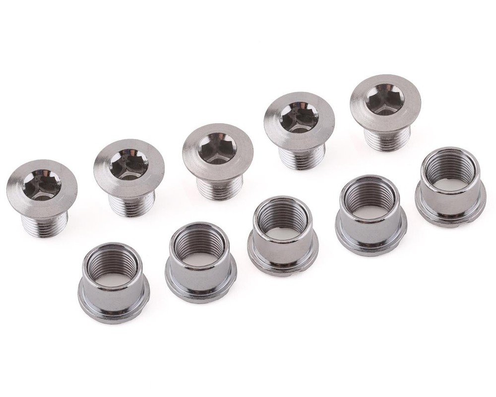 Origin8 Double Chainring Bolts (Chrome) (5 Pack) [CC223CPZ]