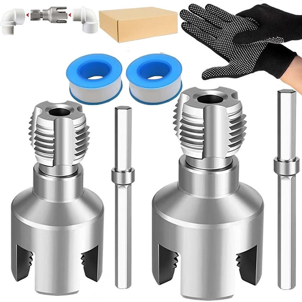 2026 Pipe Tapping and Threading Tool, Premium Carbon Steel Dual-FunctionInternal