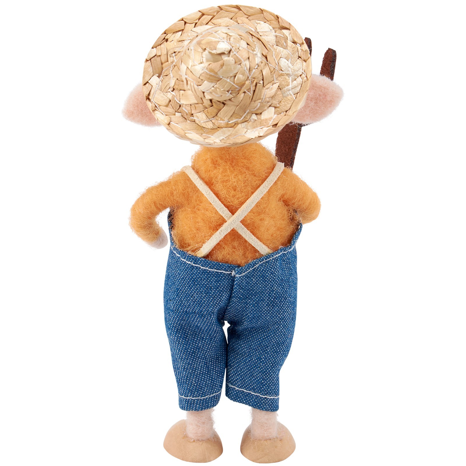 Primitives by Kathy Lot 5 Felt Critter Farmhouse Pig Sheep Cow Chicken Rabbit