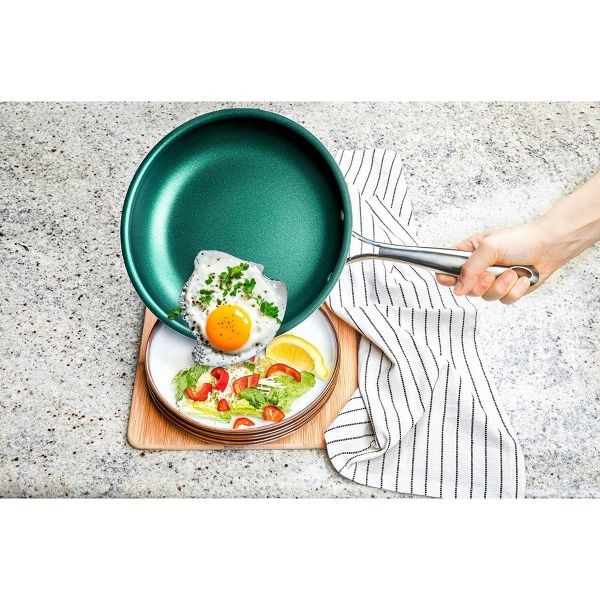 Granitestone Emerald 10" Premium Nonstick Coating Fry Pan with Stay Cool Handle