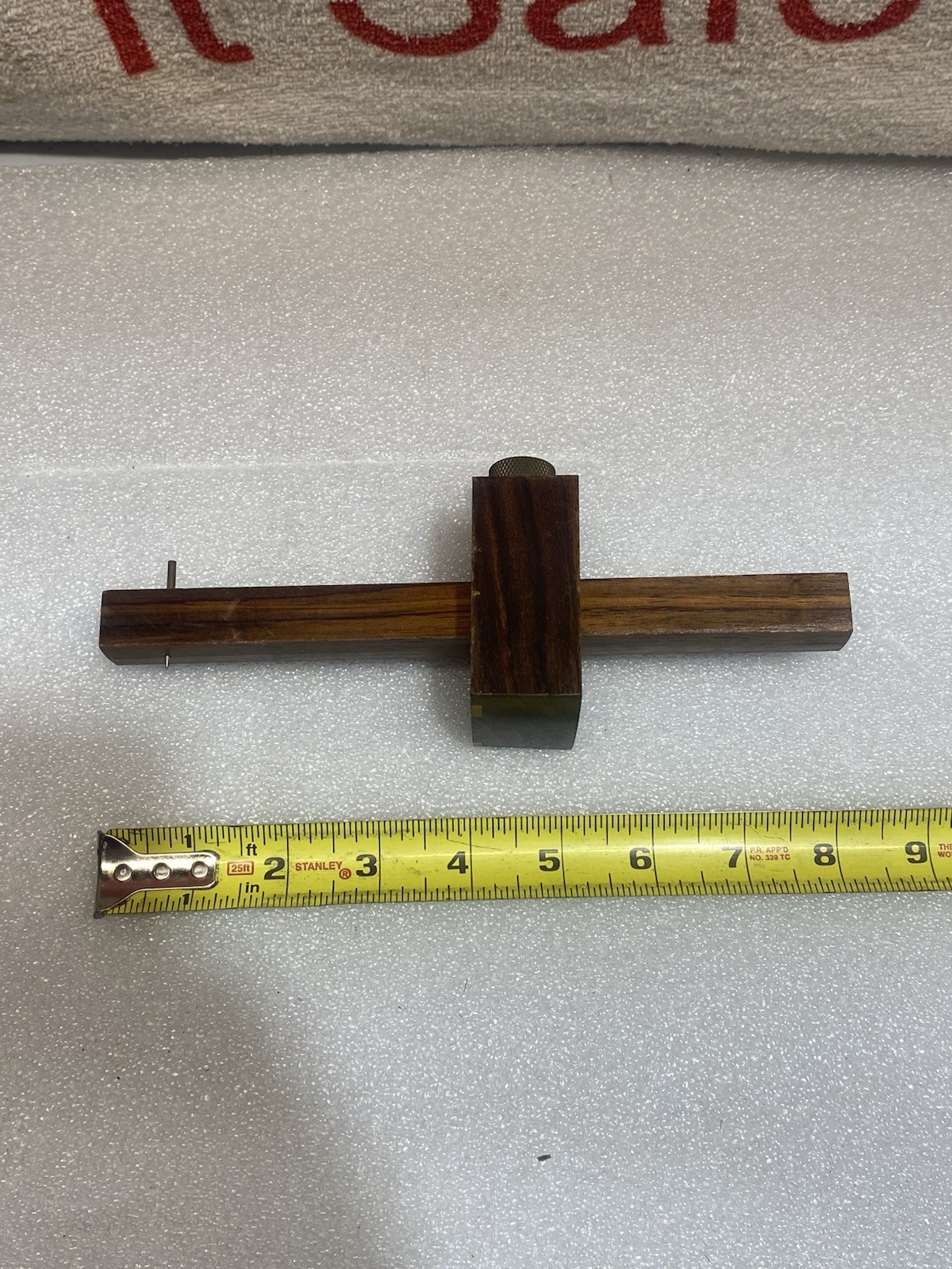 BEAUTIFUL Rosewood Brass Marking Gauge CROWN TOOLS?