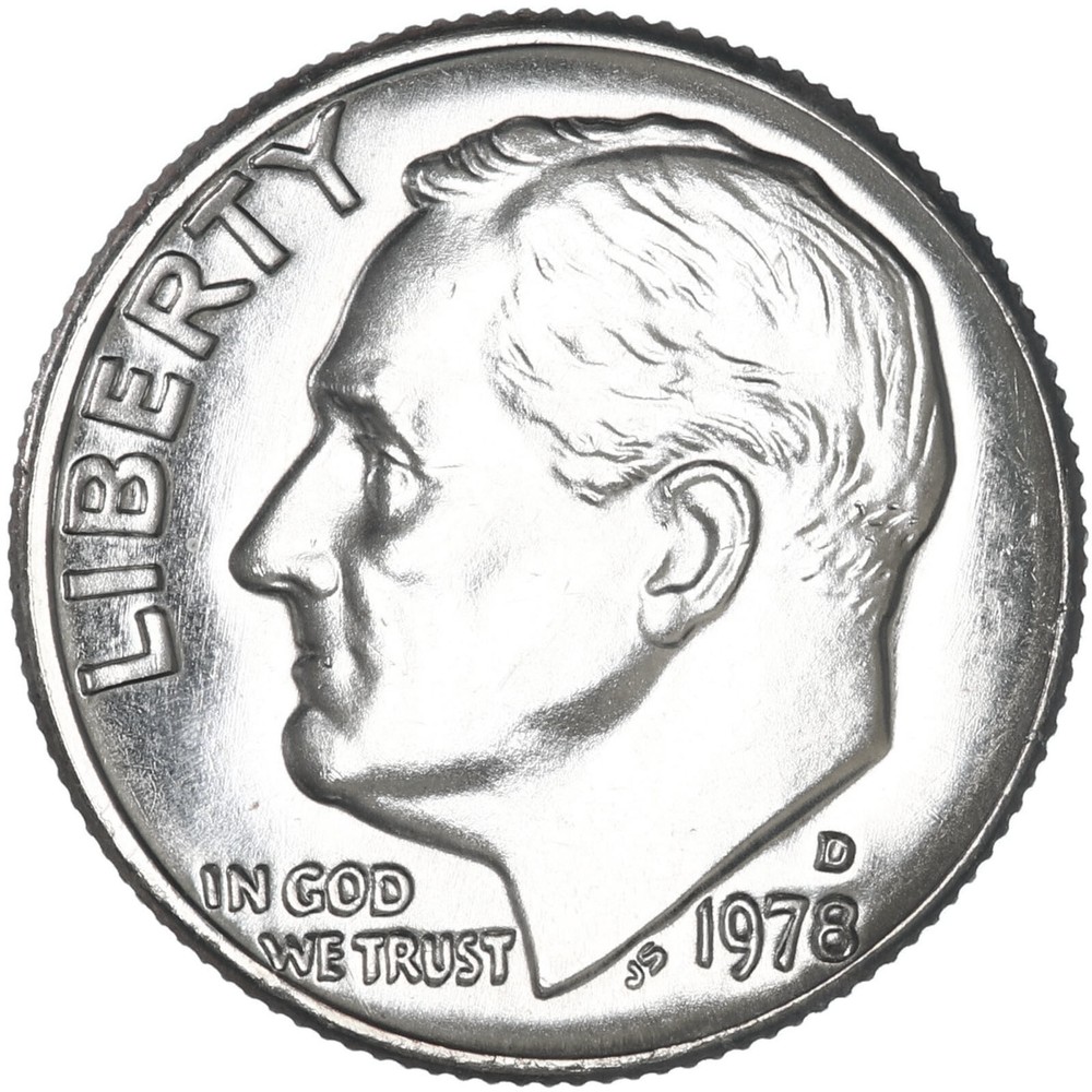 1978 D Roosevelt Dime Gem BU Coin