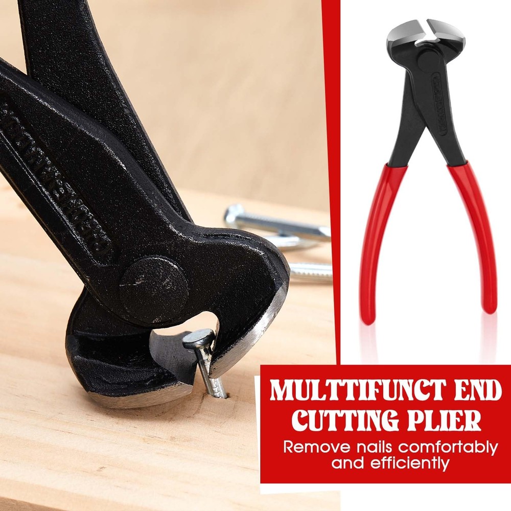 3 Pcs Upholstery Staple Tools Set Including End Cutting Plier, Staple Puller,...