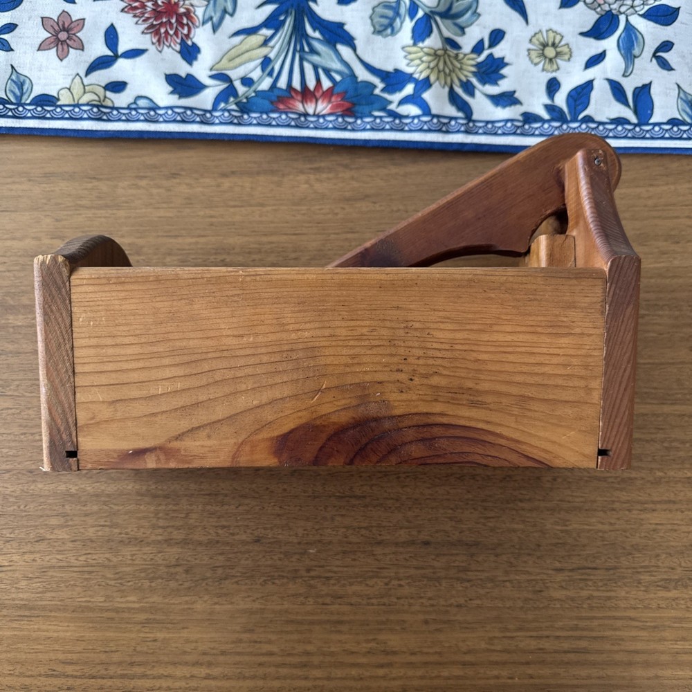 Vintage Handmade Solid Wood Nutcracker and Nut Bowl 12”