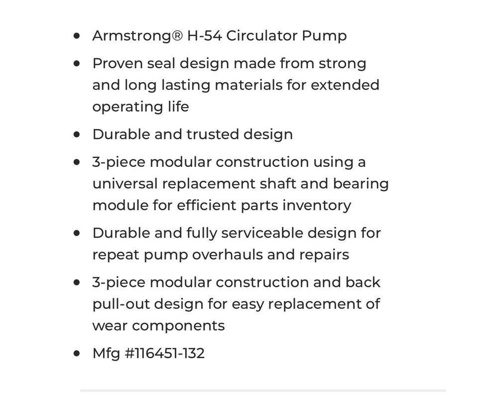 Armstrong Circulator pump
