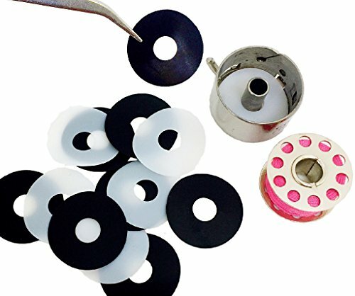 PeavyTailor 12Pcs Slippery Bobbin Washer for all Sewing Machine. Avoid Backlash!