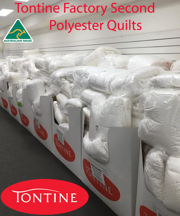 Tontine FACTORY SECOND Australian Made Mid Weight Polyester Single Doona|Quilt