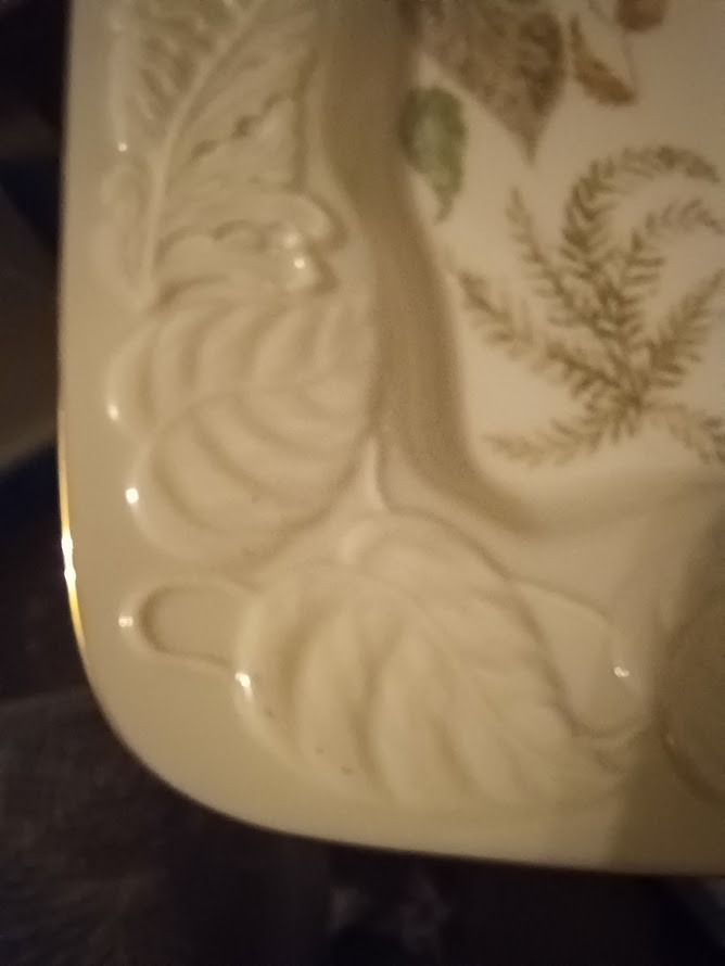 Lenox Illusive Leaves Collection Rectangular Tray