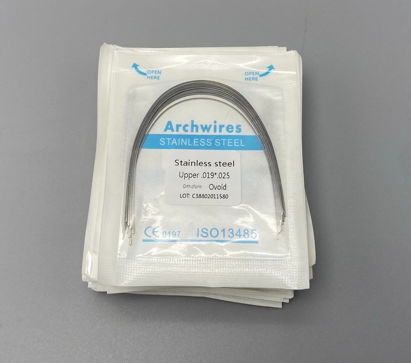 Dental Orthodontic Arch Wire NiTi Stainless Steel Ovoid/Natural Round Wires