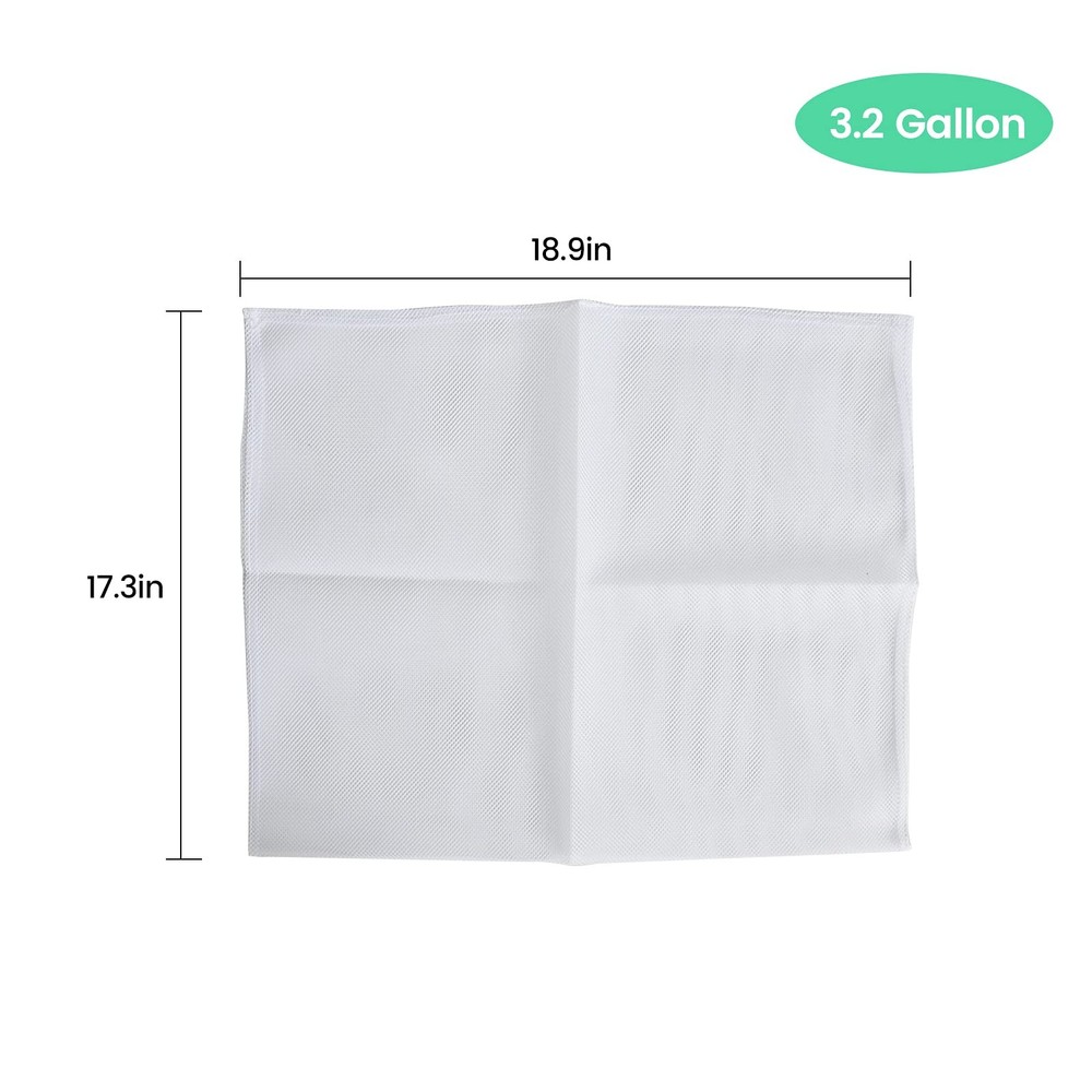 3.2 Gallon Capacity Fruit and Wine Press Filter Bag, 2 Pack