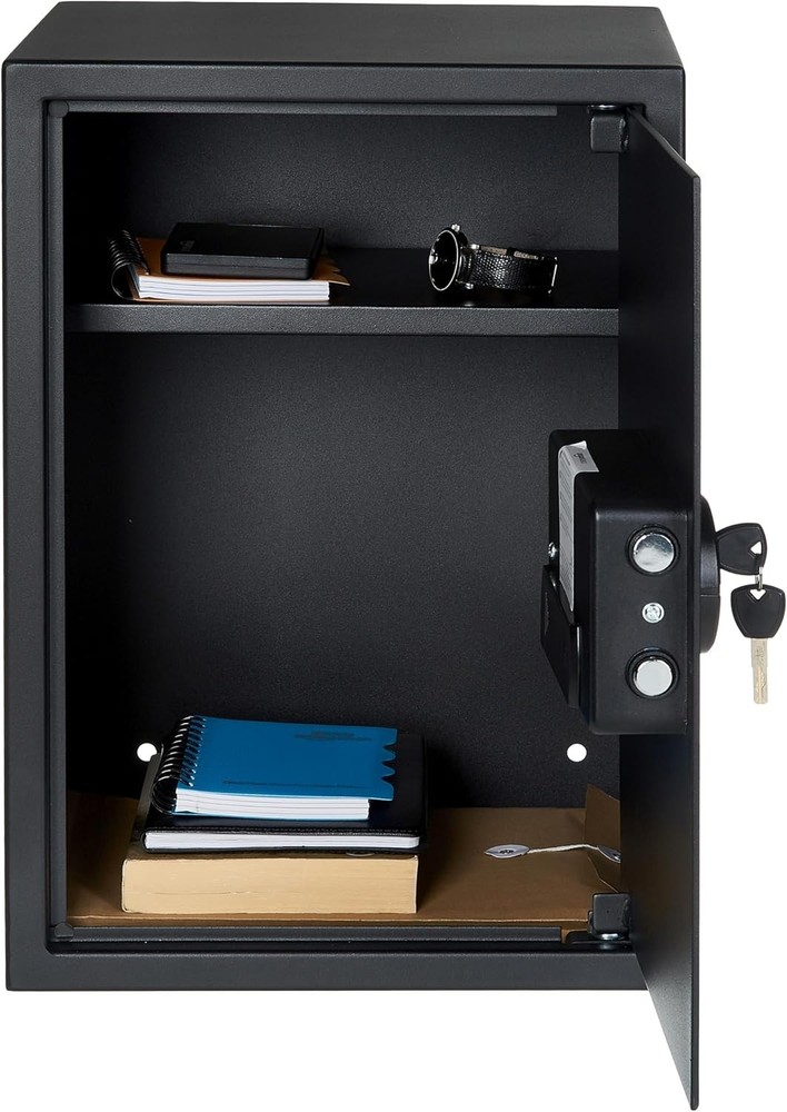 Basics Steel Home Security Electronic Safe with Programmable Keypad Lock for Doc