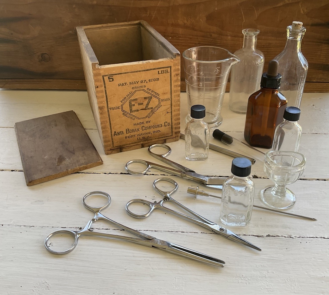 Antique LOT medical Apothecary Surgical Instrument Wendt Bristol GERMAN Chrome