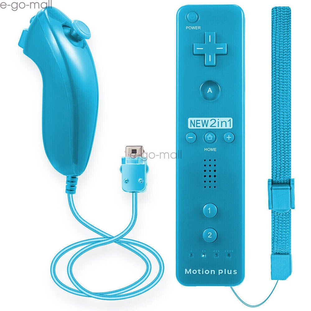 Wii Remote Motion Plus Wireless Controller Nunchuck for Nintendo Wii & Wii U