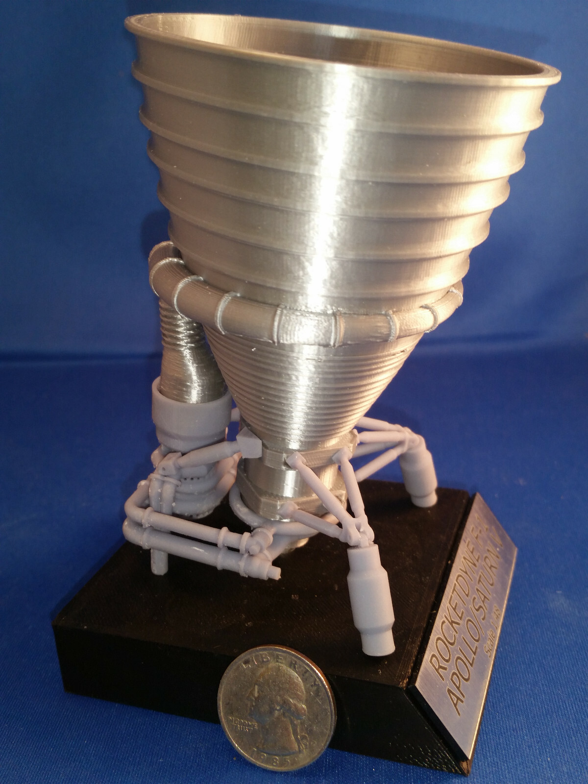 Apollo 11 Saturn V F1 Rocket Engine Model, 1/48 Scale