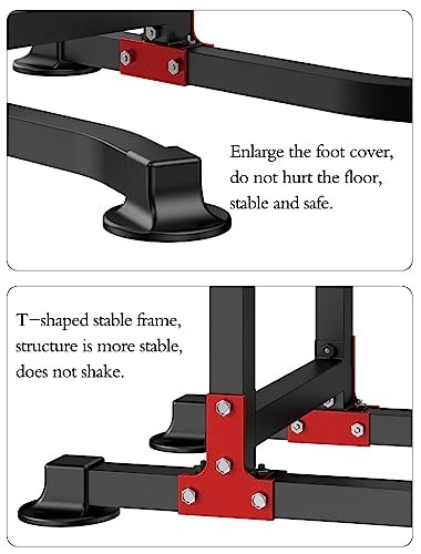 Power Tower Dip Station Pull Up Bar - Multi-Purpose Home Black (Basic Model)