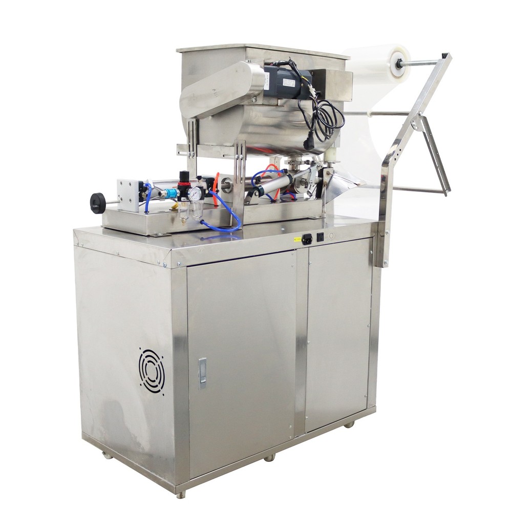 Used! 30-300ml Quantitative Paste Filling Machine w/Horizontal Mixing Hopper