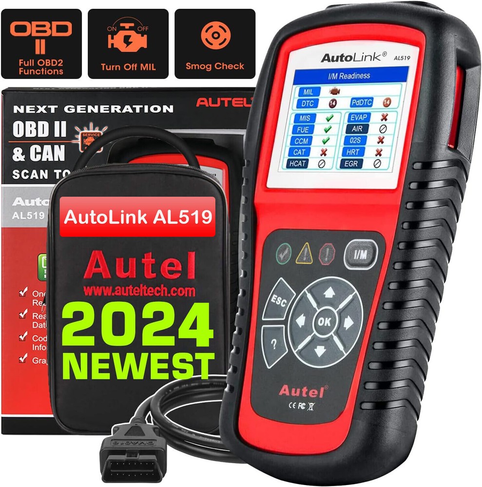 Autel AutoLink AL519 OBD2 Scanner Enhanced Mode 6 Check Engine Code Reader DTC